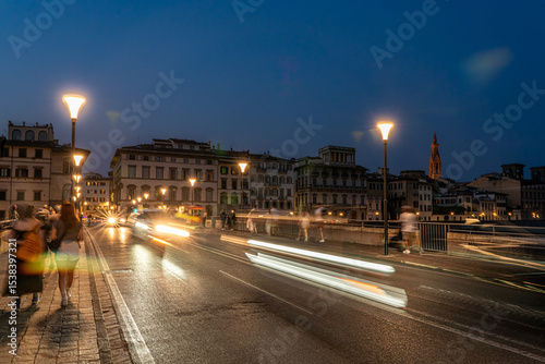 Crossing Ponte Alle Grazie in Florence 