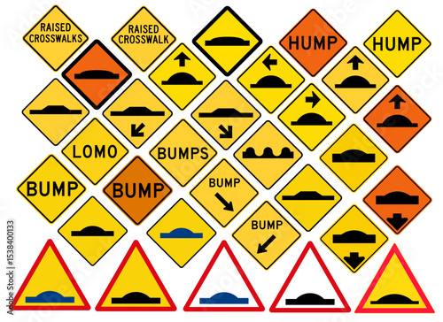 Bumps and Humps Warning Signs