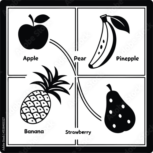 fresh tropical fruit slice vector set collection art