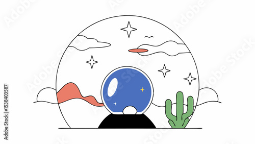 Crystal Ball Desert Dreamscape
