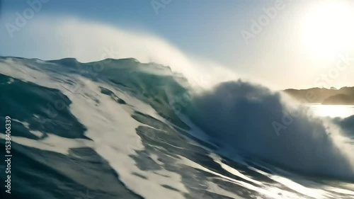 view of wave in sea
