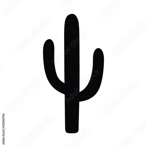 Saguaro cactus vector silhouette