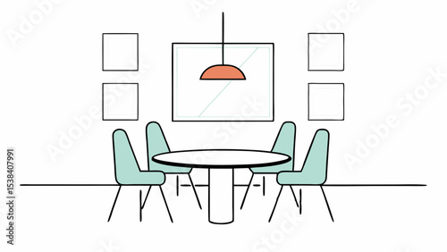 Minimalist Dining Room Interior Design