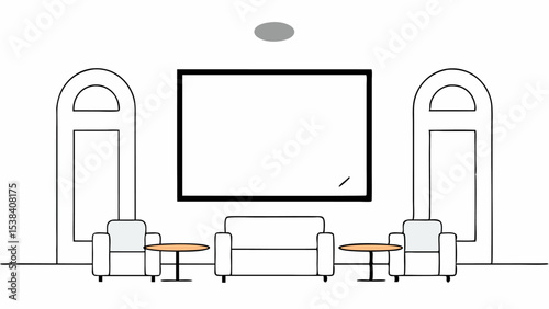 Minimalist Waiting Room Interior Design