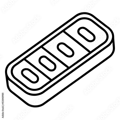 Pill Blister Pack icon vector