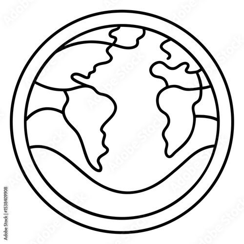 Eco-Themed Line Art Vectors – Earth Day Outline Icons
