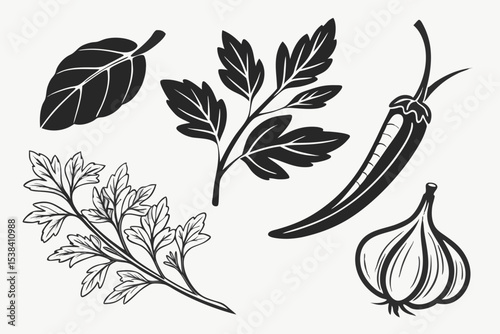 set of black olives