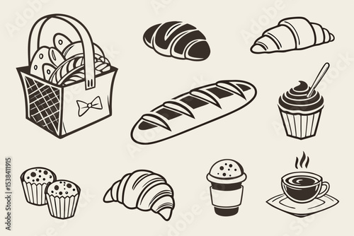vector illustration of bread