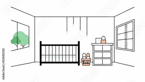 Minimalist Baby Nursery Room Interior Design