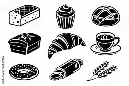 set of food icons