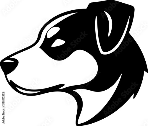 vector illustration of cartoon dog