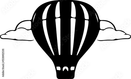 hot air balloon vector illustration