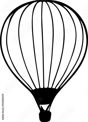 hot air balloon vector illustration
