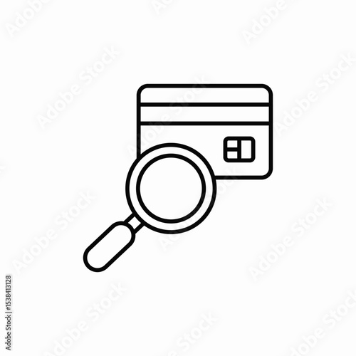 card search icon sign vector