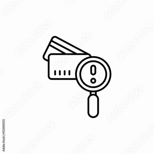 card warning icon sign vector