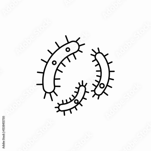 multiple organisms icon sign vector