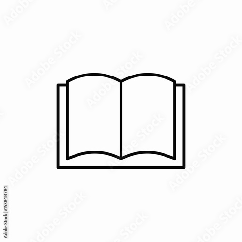 open book icon sign vector