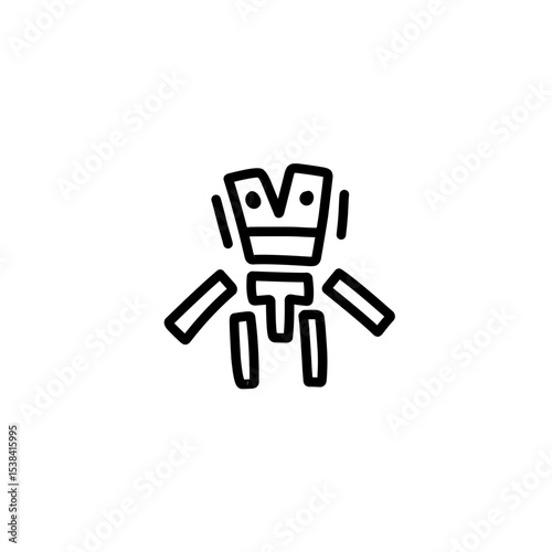 Mayan civilization tribal icon