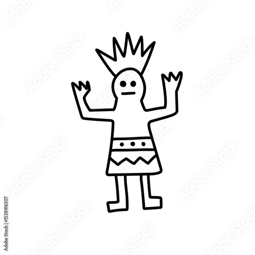 Mayan civilization tribal icon