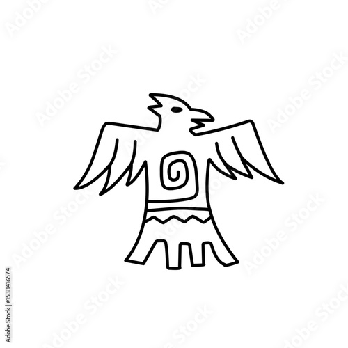 Mayan civilization tribal icon