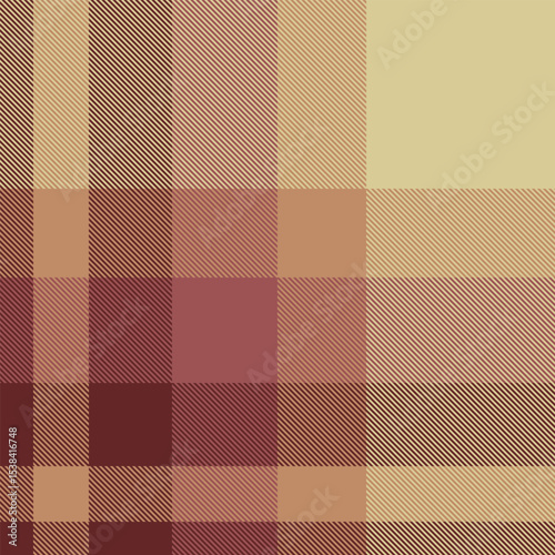 Network textile plaid seamless, packing vector background fabric. Twill pattern tartan texture check in red and yellow colors.
