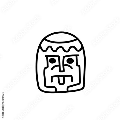 Mayan civilization tribal icon