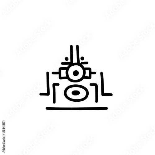 Mayan civilization tribal icon