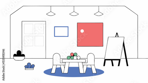 Minimalist Playroom Interior Design