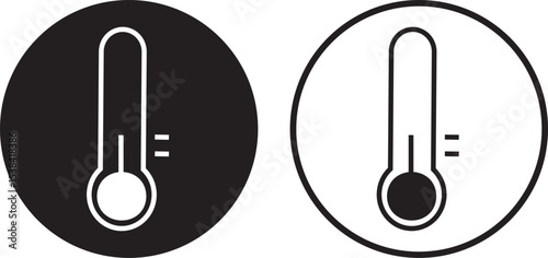 PrinSet of temperature icons. gradient temperature symbols, Weather Sign, thermometer High and low temperature, Vector illustration.
t