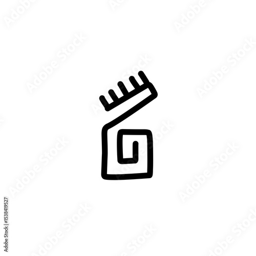 Mayan civilization tribal icon