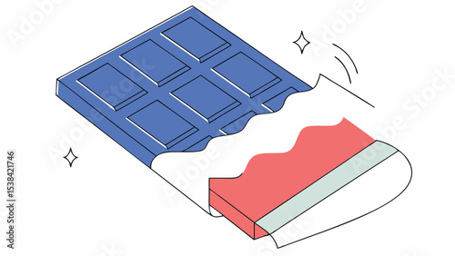 Unwrapped Chocolate Bar
