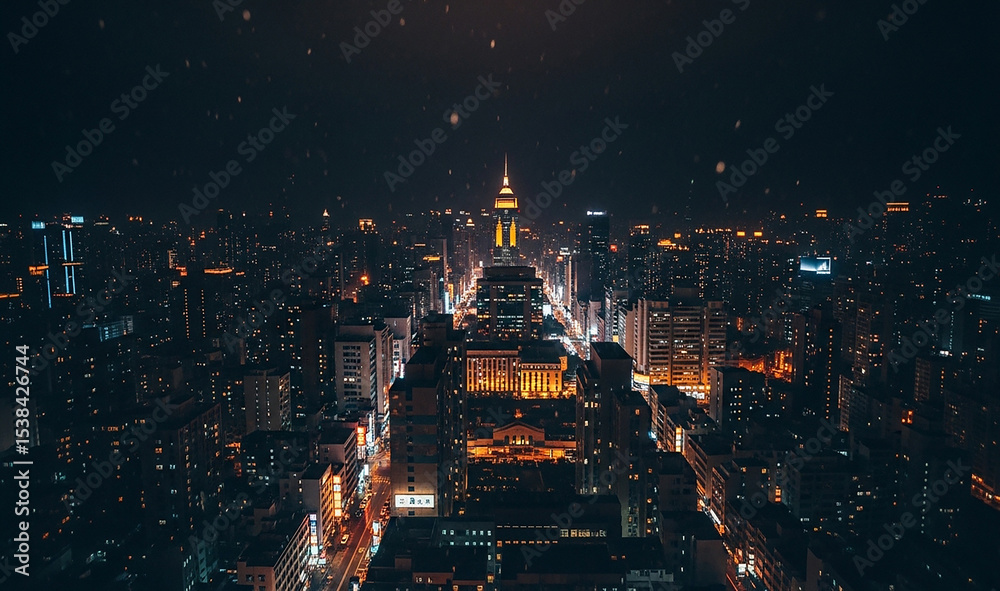 Fototapeta premium night city view