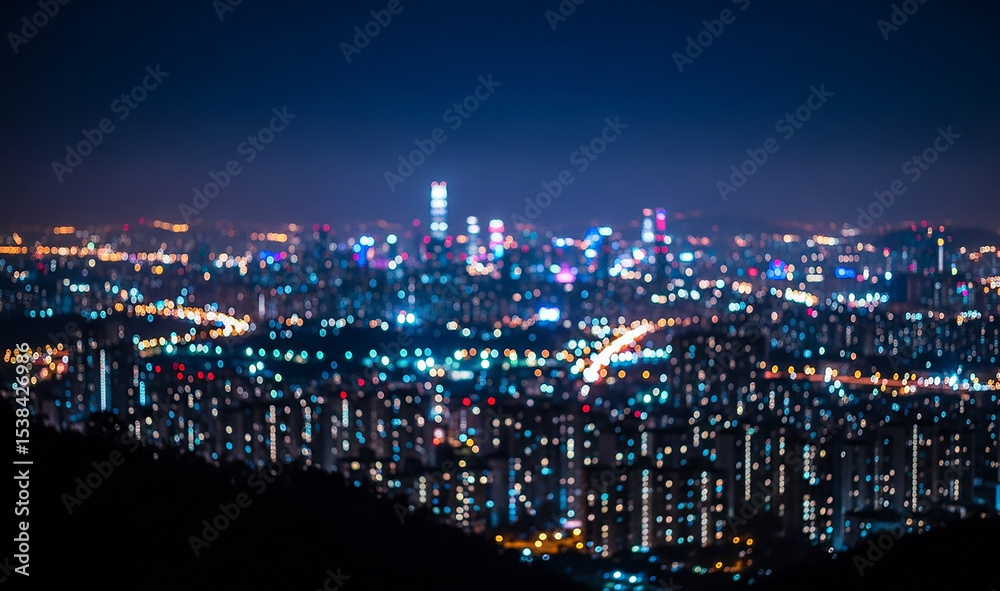 Obraz premium night city view