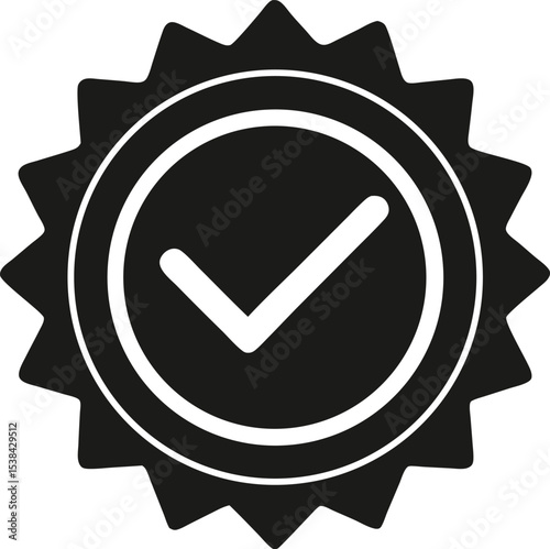 Approved Check Mark Icon Design