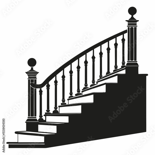 stairs with columns