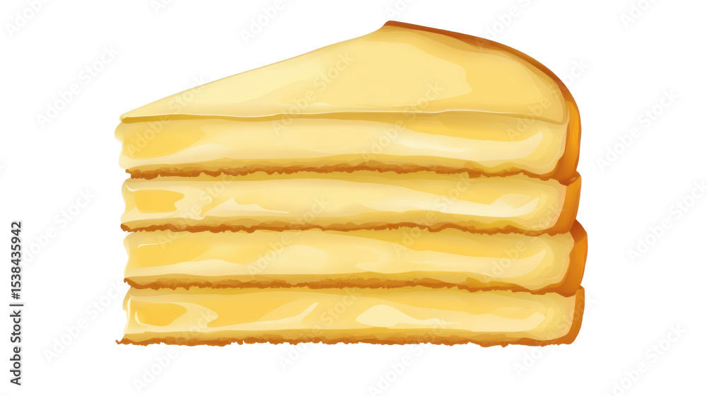 Fototapeta premium Stack of crackers on white background
