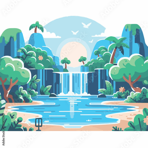lagoon, blue, nature, travel, summer, water, tourism, landscape, tropical, ocean, vacation, beach, seascape, background, island, holiday, sea, sky, beautiful, paradise, nobody, bay, exotic, mountain, 
