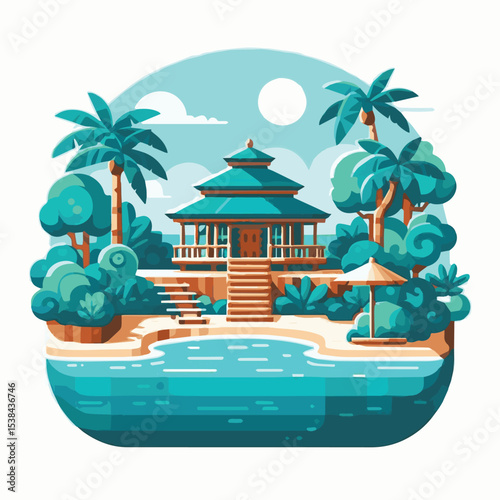 lagoon, blue, nature, travel, summer, water, tourism, landscape, tropical, ocean, vacation, beach, seascape, background, island, holiday, sea, sky, beautiful, paradise, nobody, bay, exotic, mountain, 