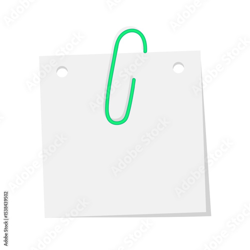 Memo note with pushpin Vector format 