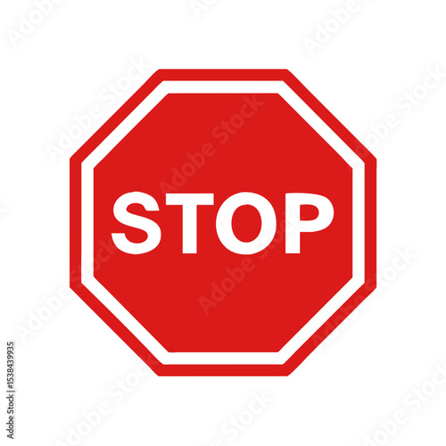 stop road sign