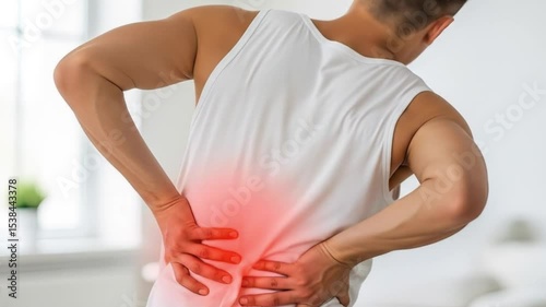 person who is suffering from back pain, Sciatic Nerve Inflammation or Lower Back Pain