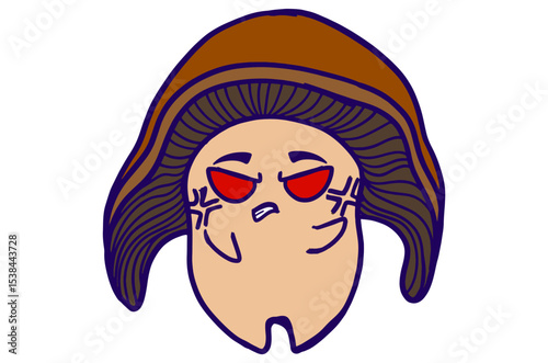Angry Fungi Friends Stickers