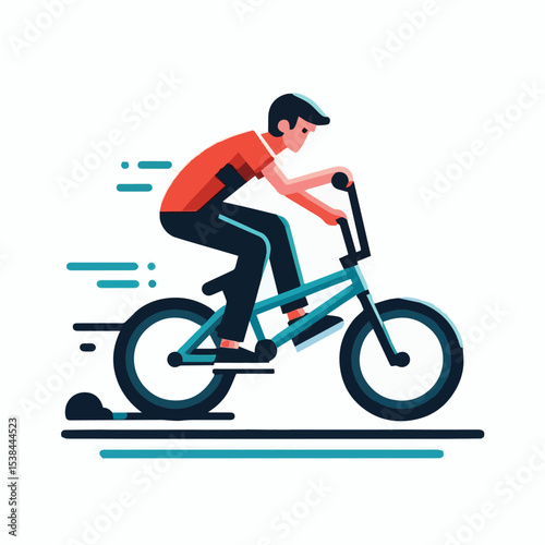 bmx, sport, extreme, cycle, wheel, illustration, race, bicycle, biker, vehicle, cyclist, vector, freestyle, lifestyle, bike, ride, activity, speed, rider, design, jump, silhouette, urban, helmet, tric