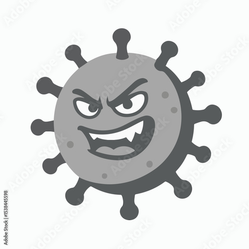 vector illustration of virus or bacteria. graphic design