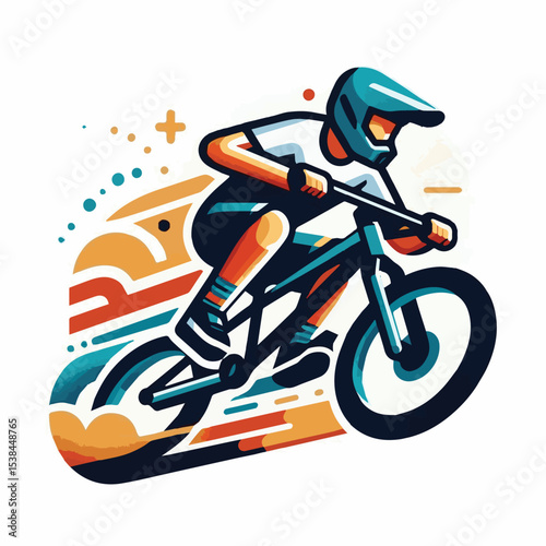 bmx, sport, extreme, cycle, wheel, illustration, race, bicycle, biker, vehicle, cyclist, vector, freestyle, lifestyle, bike, ride, activity, speed, rider, design, jump, silhouette, urban, helmet, tric