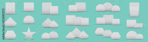 Set information template chat. Various shapes for use in designs.