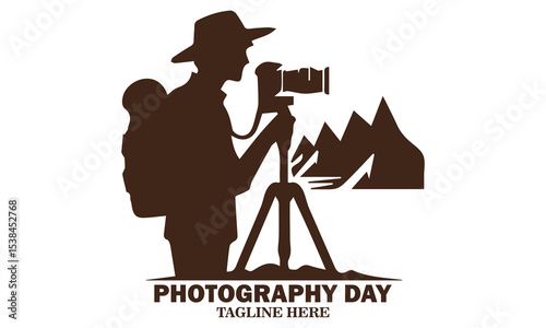 World Photography day vector illustration. Photography vector illustration, photography icon and photography logo design