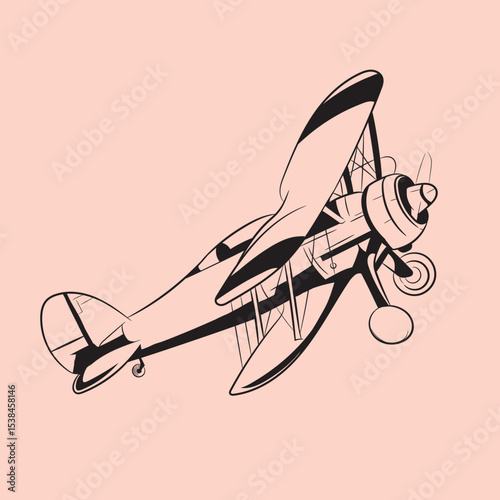 simple isolated plane vector 