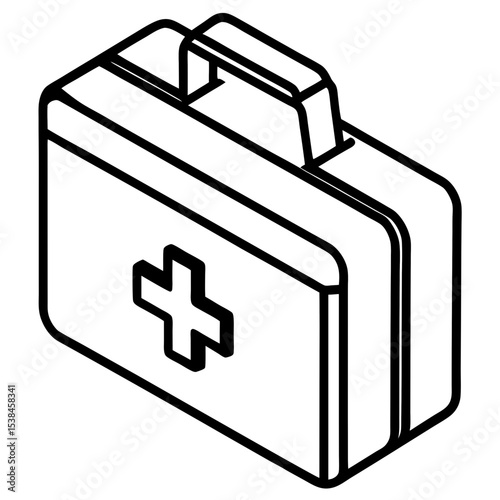 Medical Kit Line Art Icon