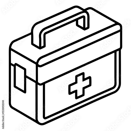 Medical Kit Line Art Icon